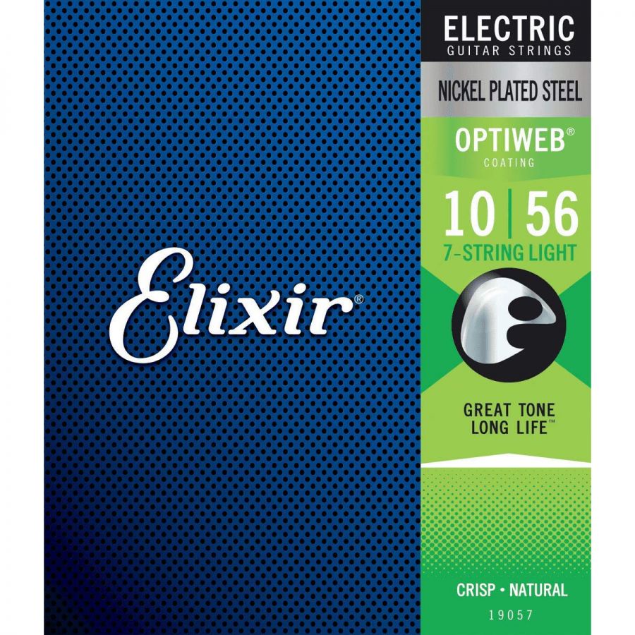 Elixir 19057 Optiweb 7 Telli Elektro Gitar Tel Takımı (10-56) - 1