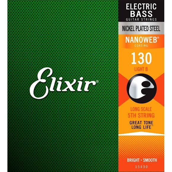 Elixir Light 15430 130 Tek Bas Gitar Teli - 1