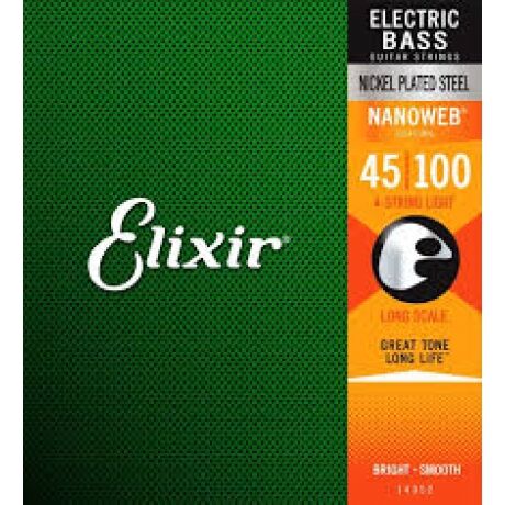 Elixir Nanoweb Light 14502 Bas Gitar Teli (045-100) - 1