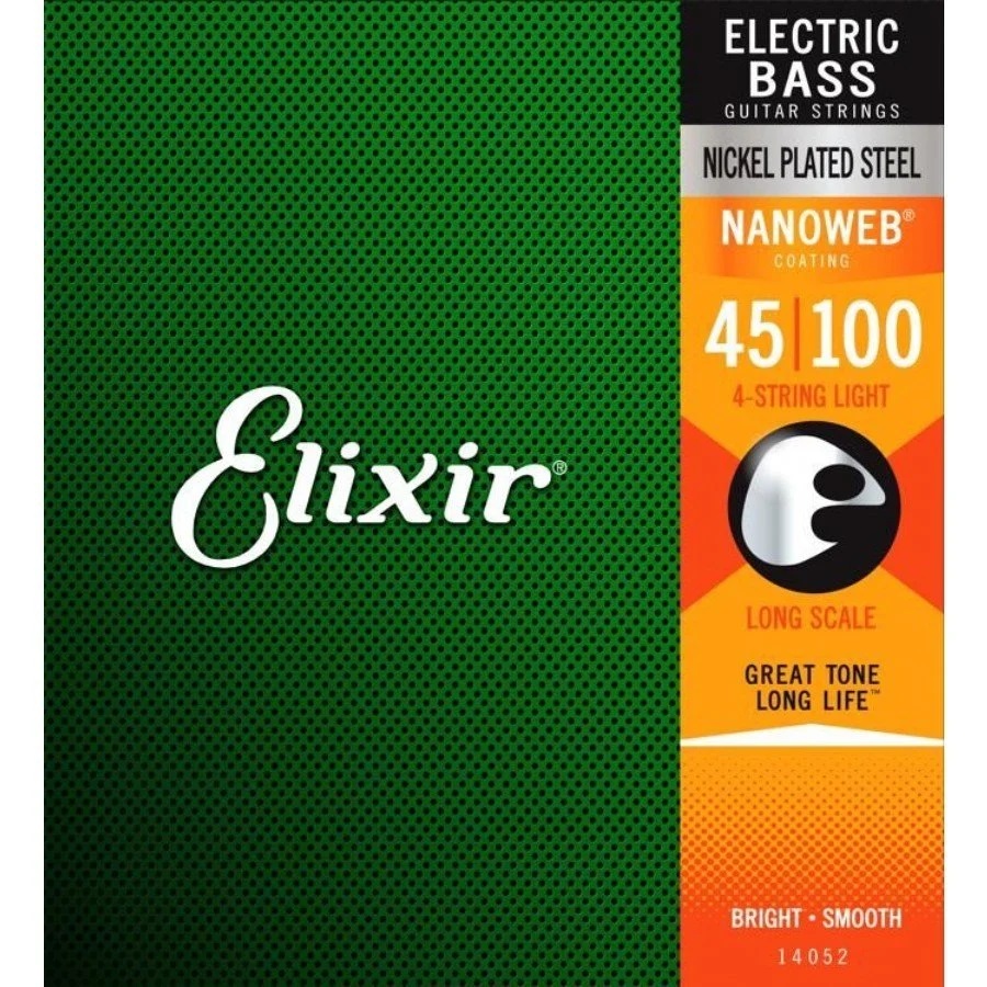 Elixir Nanoweb Long Scale 14052 Light 4 Telli Bas Gitar Teli (045-100) - 1