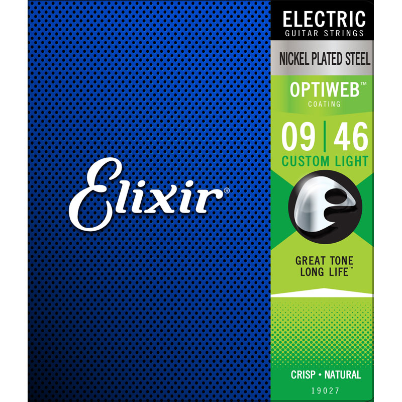 Elixir 19027 Optiweb Custom Light Elektro Gitar Teli (09-46) - 1