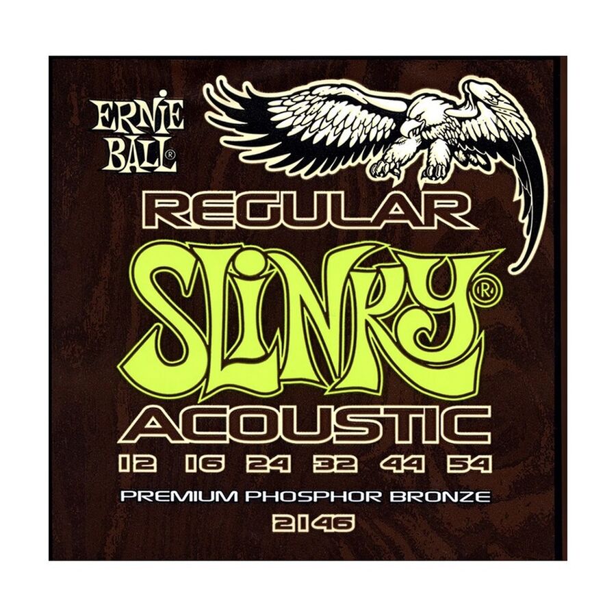 Ernie Ball 2146 Regular Slinky Bronze 12-54 Akustik Gitar Teli - 1