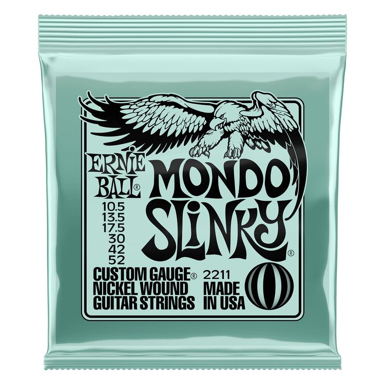 Ernie Ball 2211 Mondo Slinky Nickel Wound (10.5-52) Elektro Gitar Tel Takımı - 1