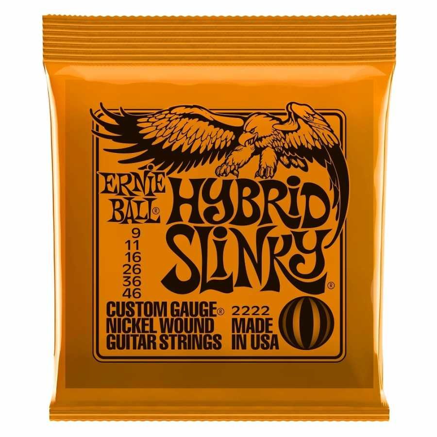 Ernie Ball 2222 Hybird Slinky Nickel 09-46 Elektro Gitar Teli - 1