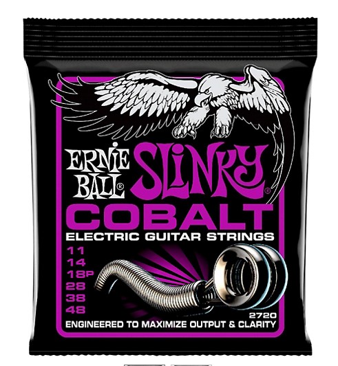 Ernie Ball 2720 Cobalt 11-49 Elektro Gitar Tel Takımı - 1