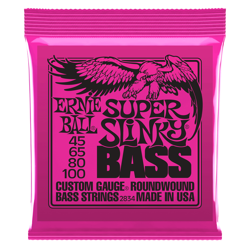 Ernie Ball 2834 Super Slinky Nickel 45-100 (4 Telli) Bas Gitar Teli - 1