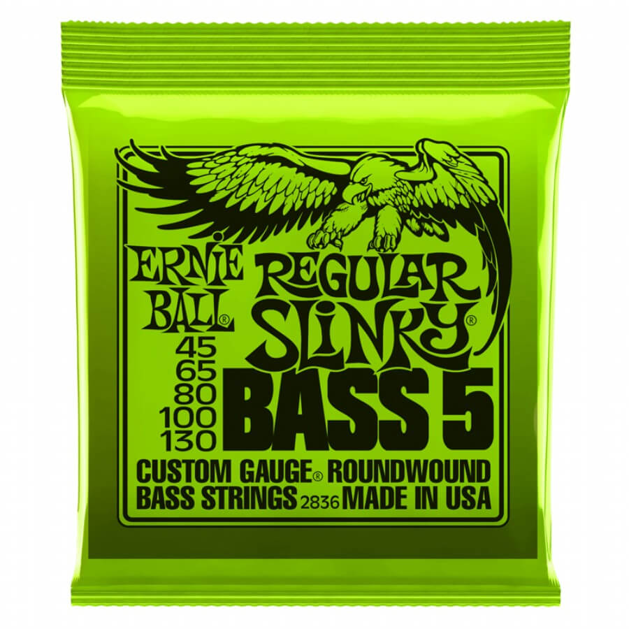 Ernie Ball 2836 Regular Slinky Nickel 45-130 (5 Telli) Bas Gitar Teli - 1