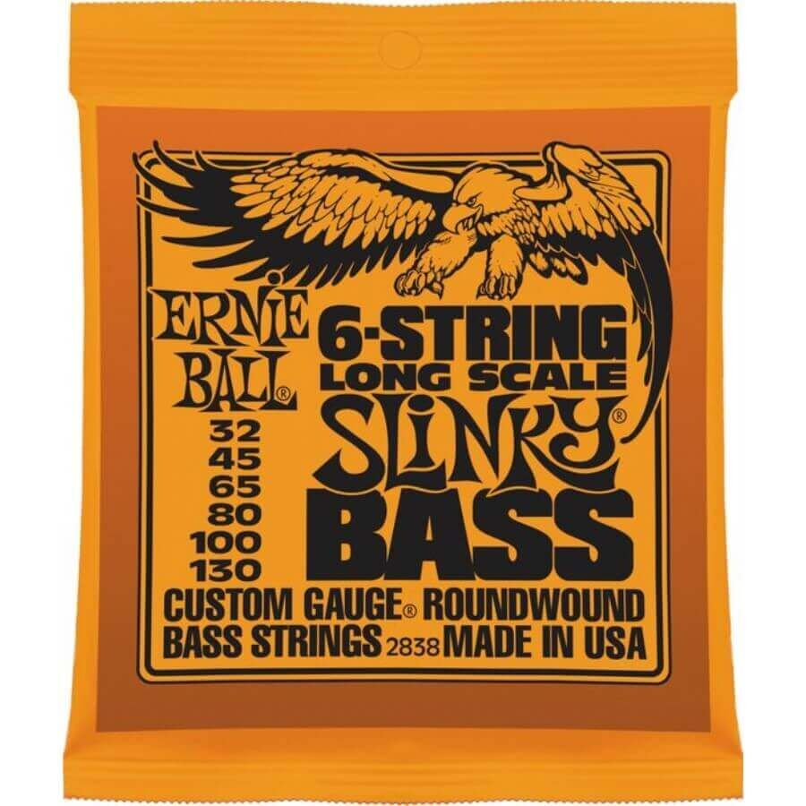 Ernie Ball 2838 Slinky Nickel 32-130 (6 Telli) Bas Gitar Teli - 1