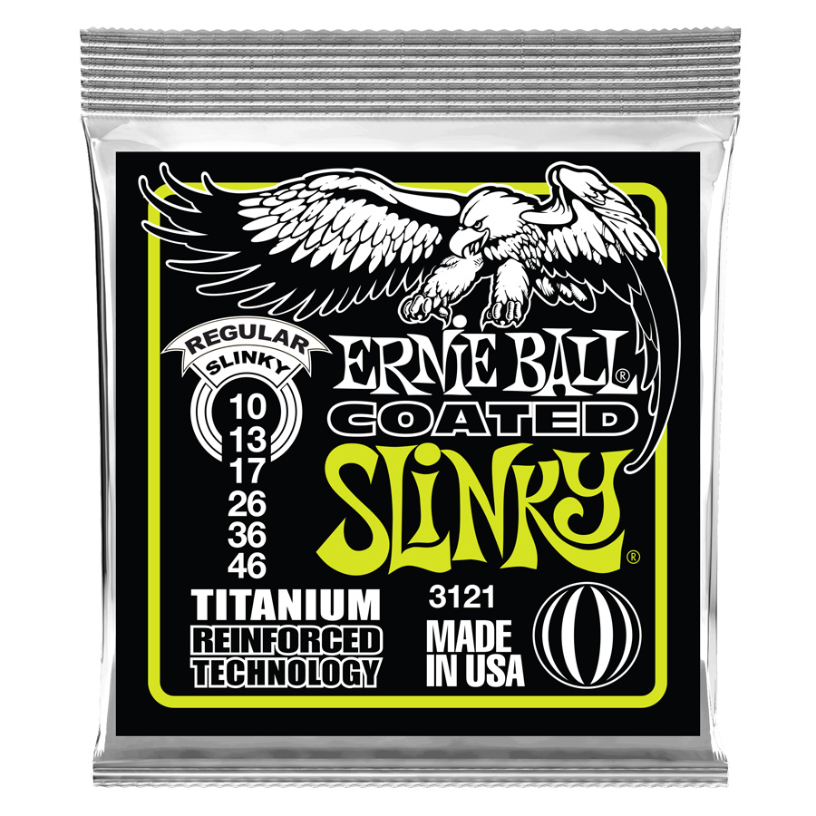 Ernie Ball 3121 Titanium Coated Hybrid Slinky Elektro Gitar Teli (10-46) - 1