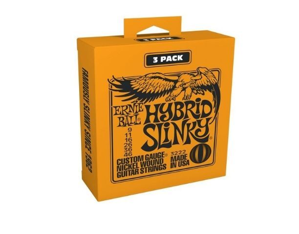 Ernie Ball 3222 Hybrid Slinky 09-46 3lü Tel Seti - 1