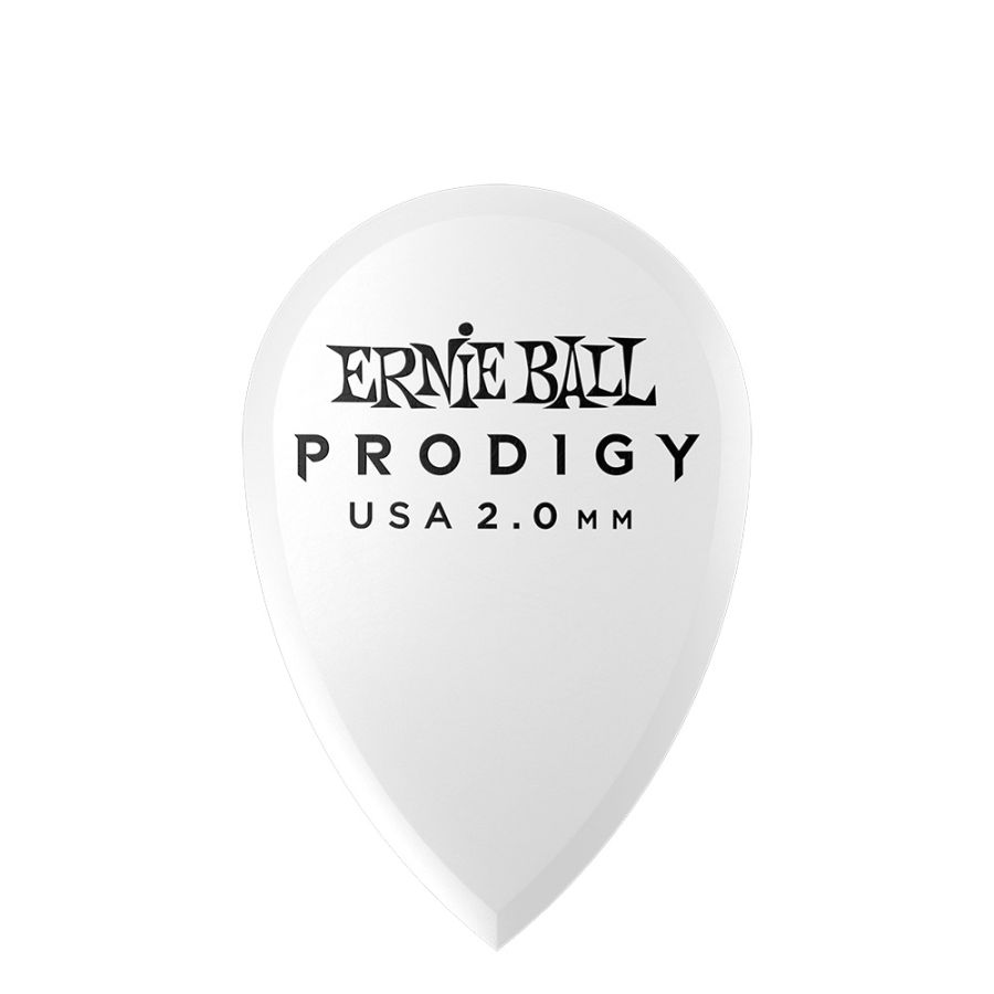 Ernıe Ball 9341 2.0mm Whıte Teardrop Prodıgy Tek Gitar Pena - 1