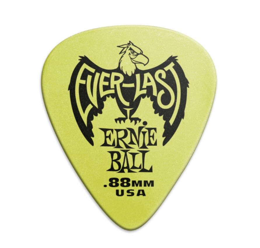 Ernie Ball Everlast 0.88mm Yeşil Tekli Pena - 1