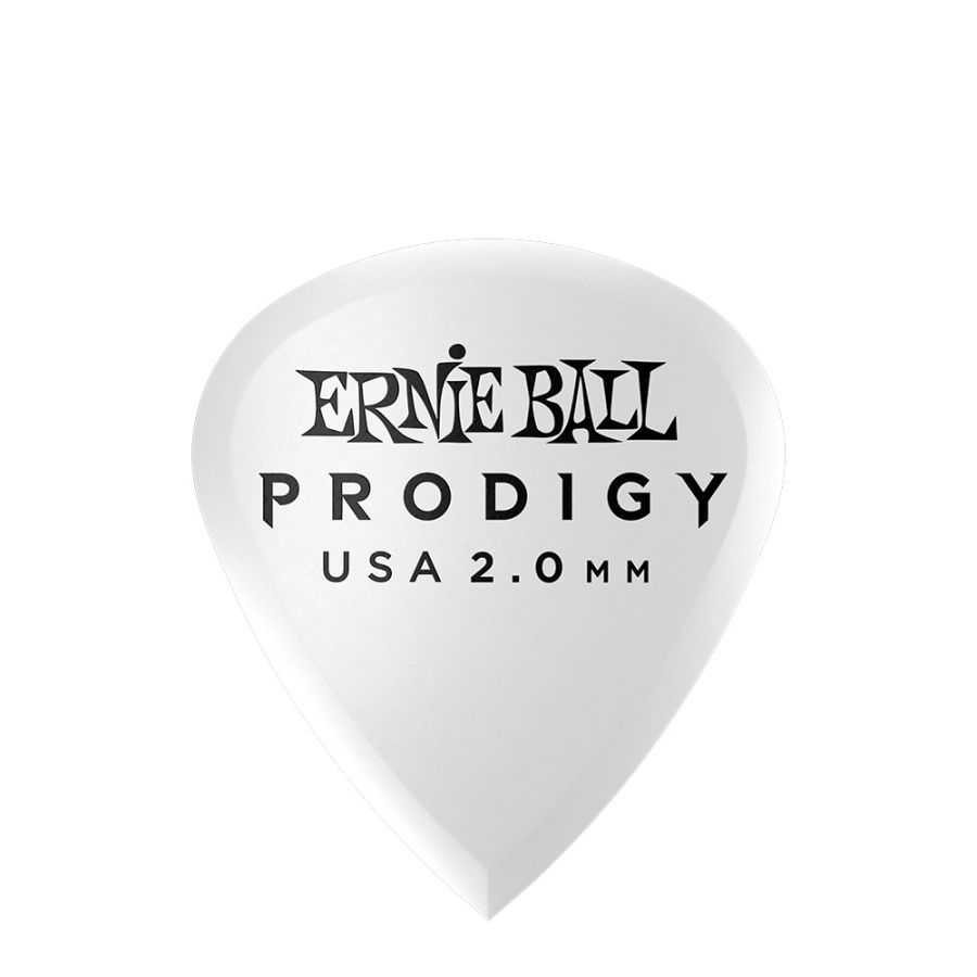 Ernie Ball P09341 2.mm White Mini Prodigy Tek Gitar Pena - 1