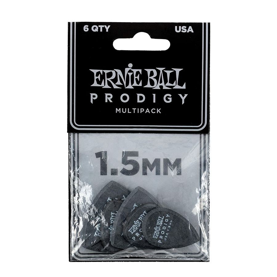 Ernie Ball P09342 1.5mm Black Multipack Prodigy Guitar Penası 6'lı Paket - 1