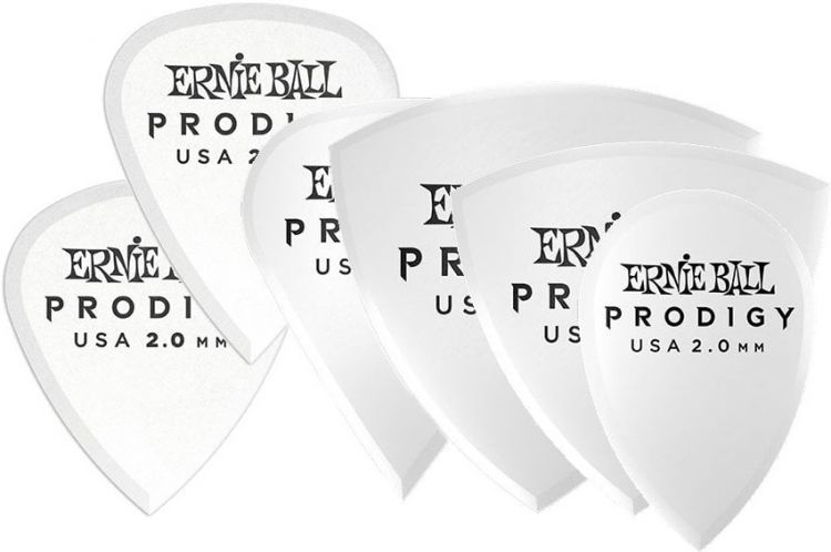 Ernie Ball P09343 / 2.0MM White Multipack Prodigy Gitar Penası 6'lı Paket - 2