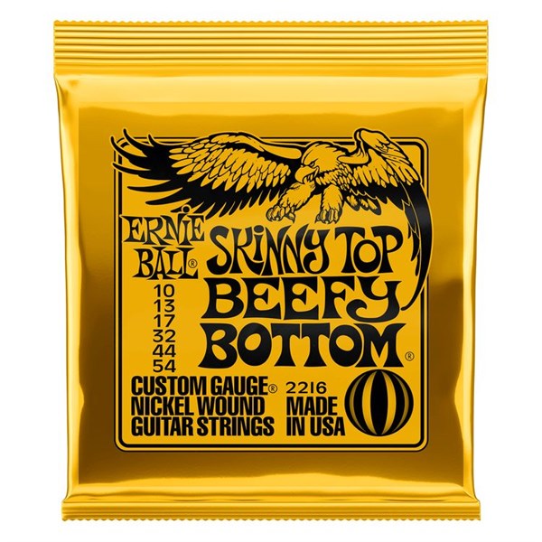 ErnieBall 2216 Skinny Top Beefy Bottom Slinky Nickel Wound 10-54 Elektro Gitar Tel Takımı - 1