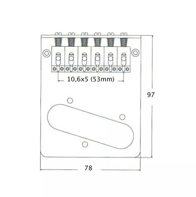 6-Saddle American Series Telecaster Köprü - 2