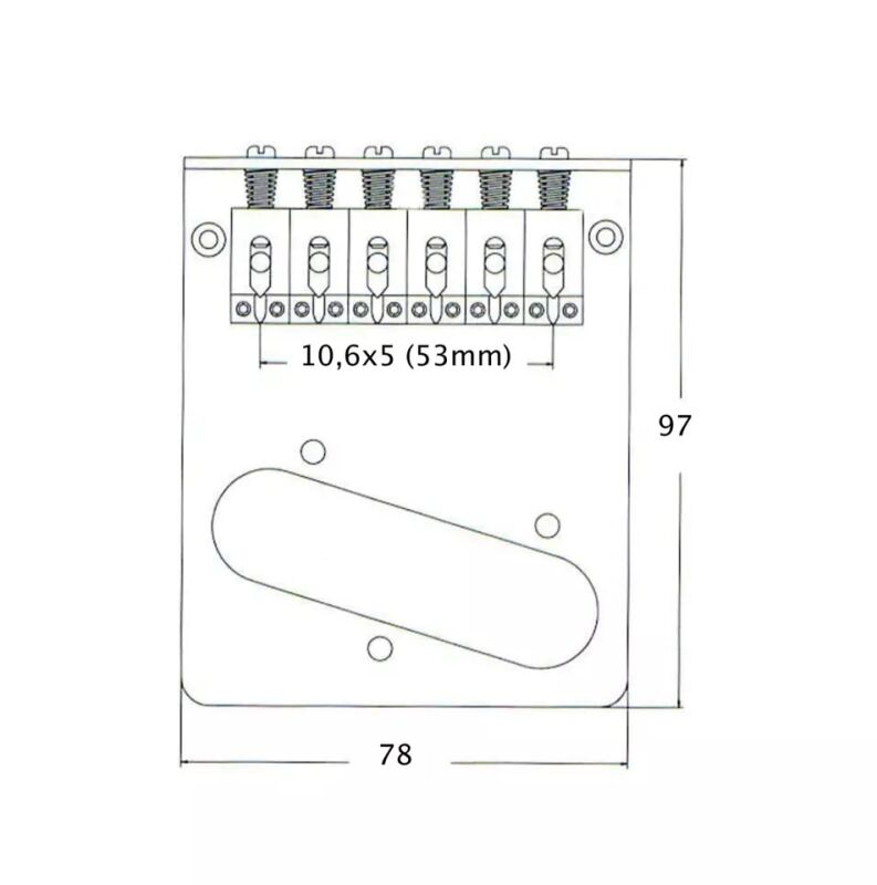 6-Saddle American Series Telecaster Köprü - 2