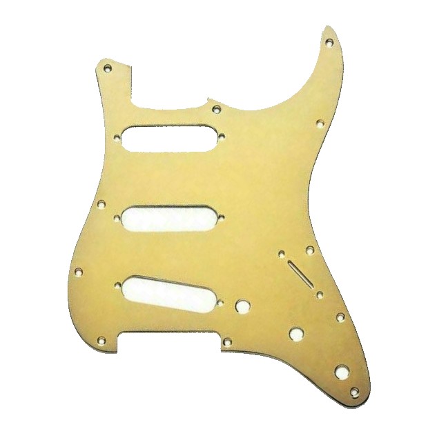 Fender 11-Hole Modern Gold Anodized Aluminum Stratocaster® S/S/S Gitar Pıckguard - 2