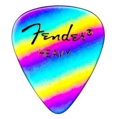 Fender 351 Heavy Rainbow 12’li Pena Seti - 1