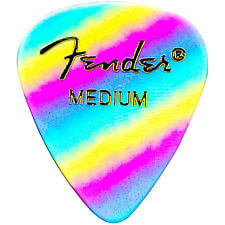 Fender 351 Medium Rainbow 12’li Pena Seti - 1