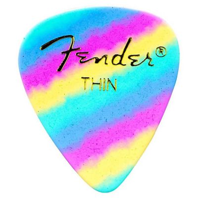 Fender 351 Thin Rainbow 12’li Pena Seti - 1