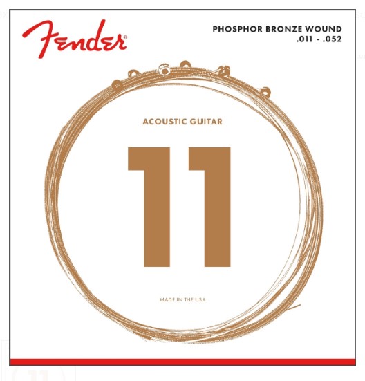 Fender 60CL Phosphor Bronze Akustik Gitar Tel Takımı (.011-.052) - 1