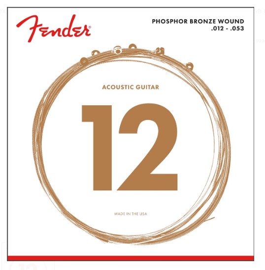 Fender 60L Phosphor Bronze Akustik Gitar Tel Takımı (.012-.053) - 1