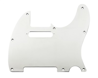 Fender - Fender 8-Hole Mount Chrome Alüminyum Metal Telecaster Pickguard (1-Ply)