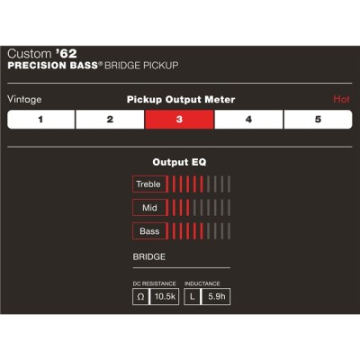 Fender Custom Shop '62 Precision Bas Manyetik - Thumbnail