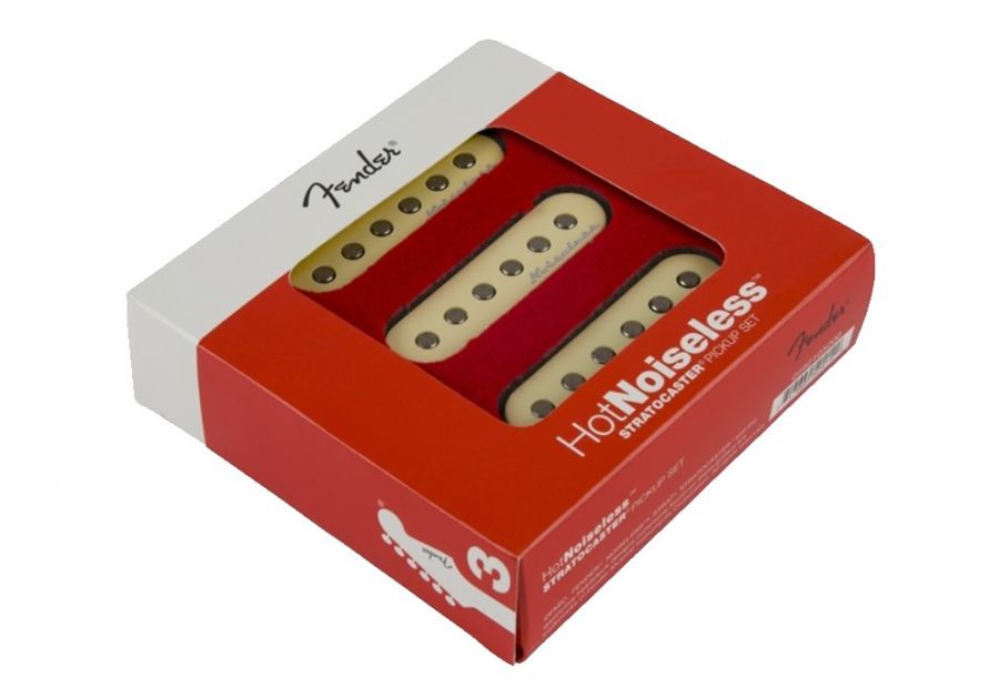 Fender Hot Noiseless Stratocaster Pickups Aged White Set of 3 Manyetik Seti - 2