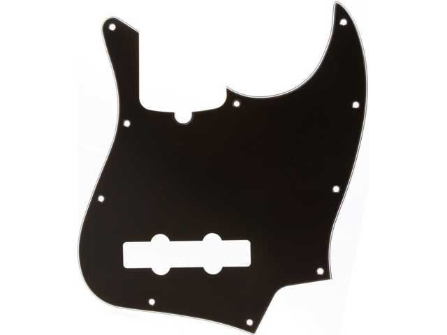 Fender Jazz Bass Pickguard 10 Delikli Siyah - 1