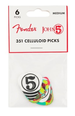 Fender - Fender John 5 351 Celluloid 6'lı Set Pena