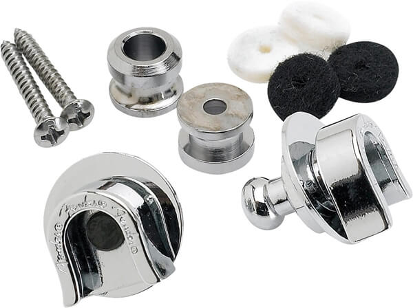 Fender Security Strap Locks Chrome (2) Askı Kilidi Locks & Buttons - 1