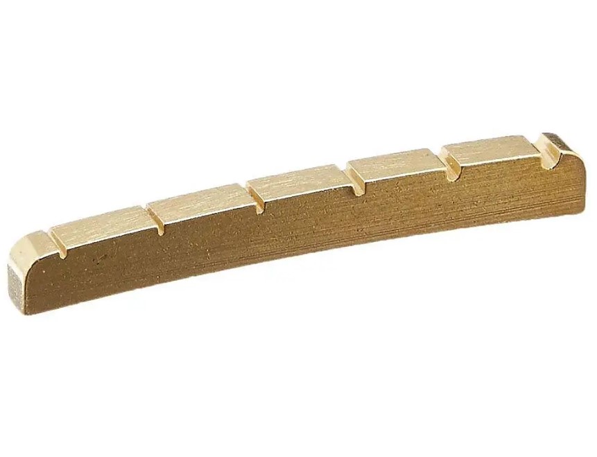 Fender Malmsteen Pre-Slotted Brass Nut - 2