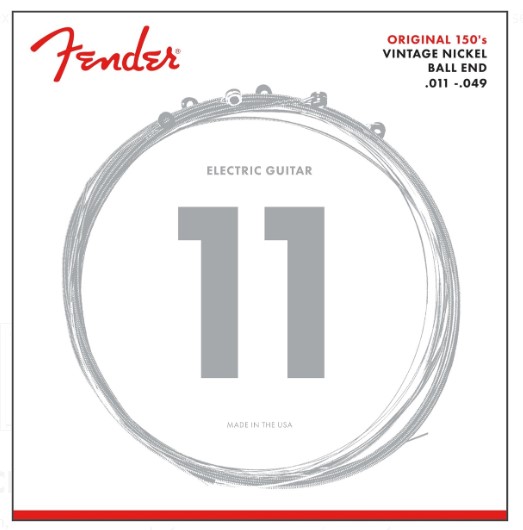 Fender Original 150M Pure Nickel Wound Ball End (11-49) Elektro Gitar Takım Tel - 1