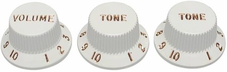 Fender Parchment Stratocaster Volume/Tone Knobs - Fender