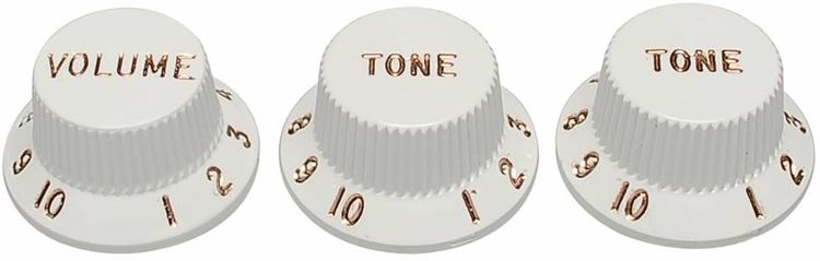 Fender Parchment Stratocaster Volume/Tone Knobs - 1