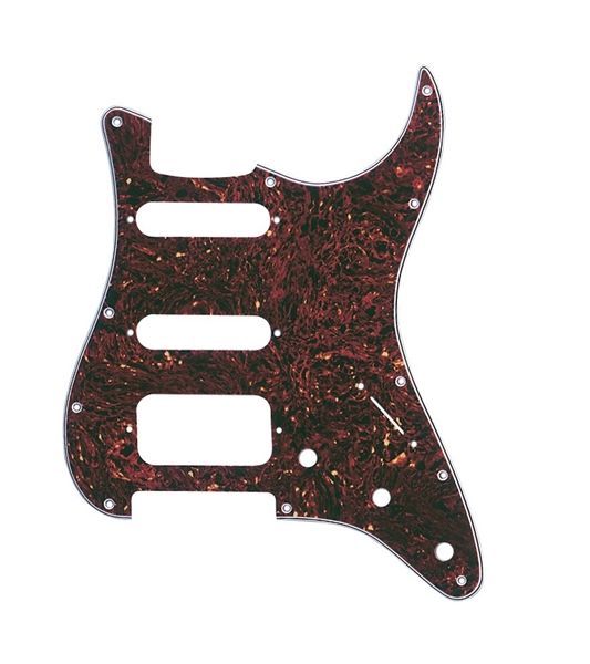 Fender American Standard 11 Hole H/S/S Configuration 4-Ply Tortoise Shell Stratocaster Pickguard - 1