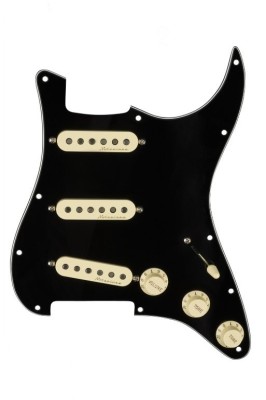 Fender Pre-Wıred Strat® Pıckguard, Vıntage Noıseless Sss Black 11 Hole - Fender