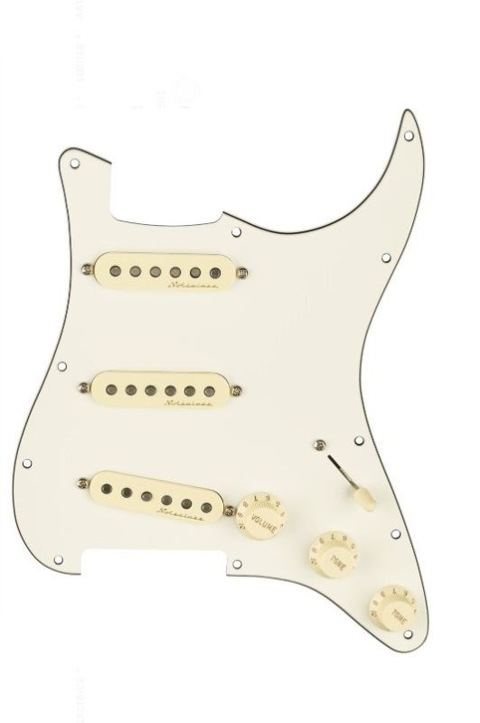 Fender Pre-Wıred Strat® Vıntage Noıseless Sss Pıckguard Parchment 11 Hole - 1