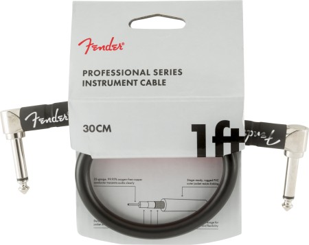 Fender Professional L Uç 30cm Siyah Pedal Ara Kablo - Fender