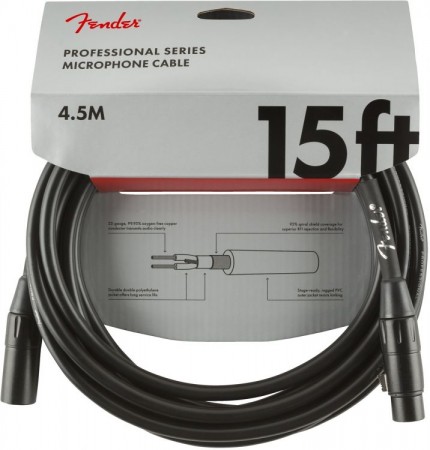 Fender Profesyonel XLR-XLR 4.5 Metre Mikrofon Kablosu - Fender