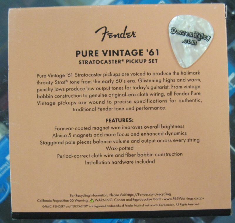 Fender pure vintage on sale telecaster pickups