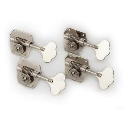 Fender Pure Vintage Bass Tuning Machine, 4 Pack, Nickel-Plated - 1