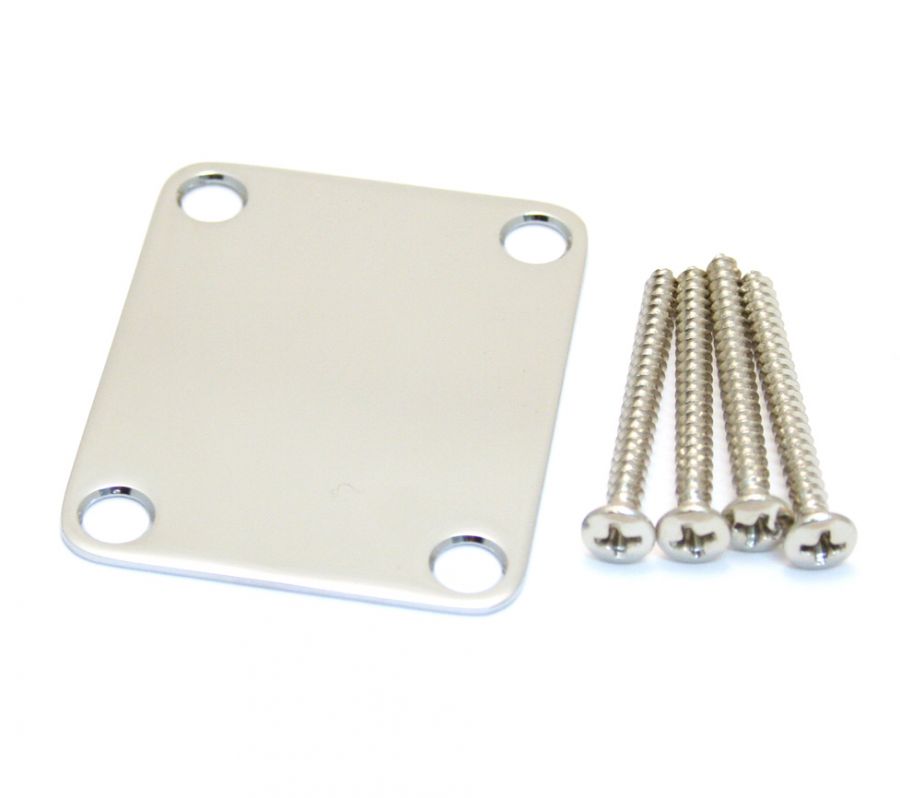 Fender Sap Plakası-Neck Plate No Logo Chrome - 1