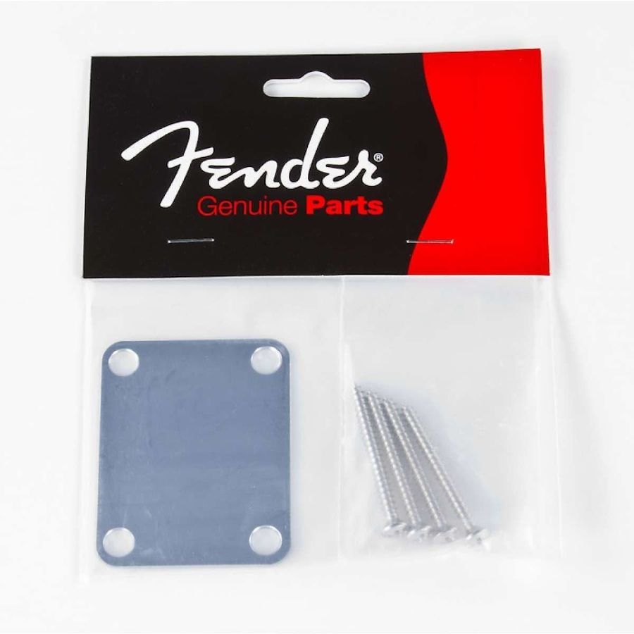 Fender Sap Plakası-Neck Plate No Logo Chrome - 2