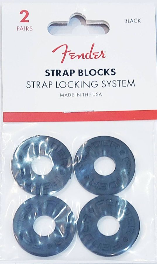 Fender Strap Blocks (4 pack) Black Askı Kilidi - 2