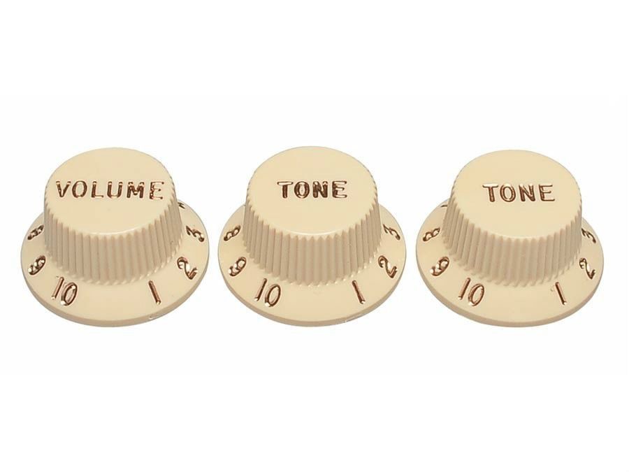 Fender Strat Vintage 1 Volüme/2 Tone Plastik Knob - 1