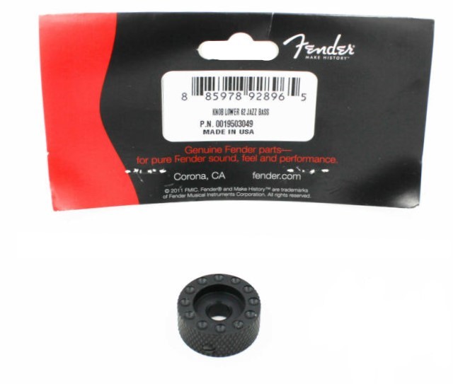 Fender US Vintage 62 Jazz Bass Concentric Lower Control Knob Black - 3